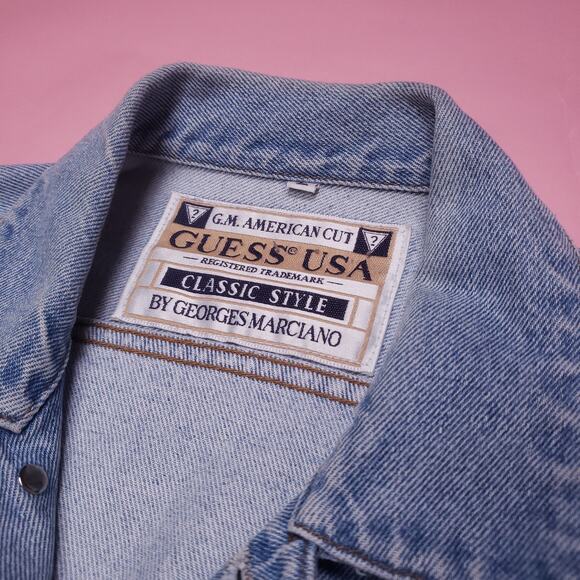 Vtg Georges Marciano for Guess denim jacket - Picture 3 of 7